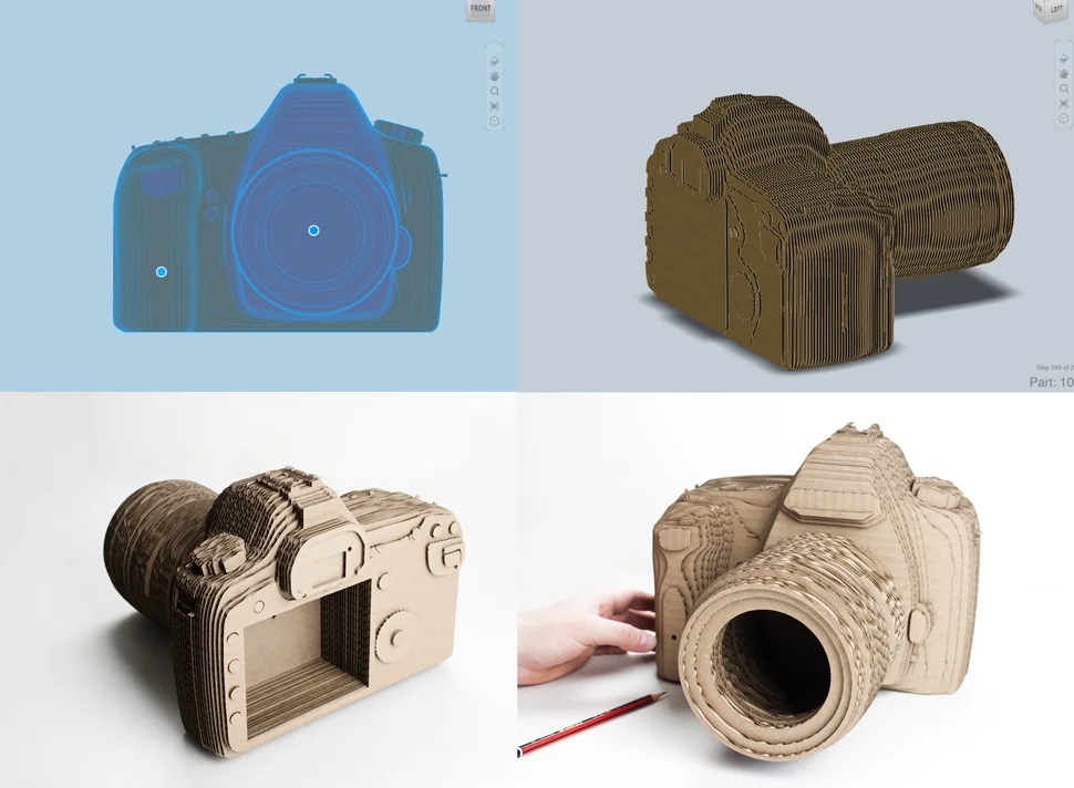 Cardboard laser cutter outlet
